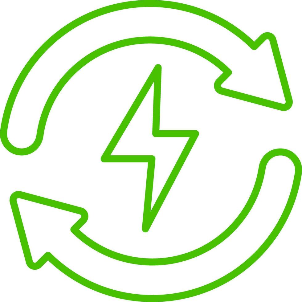 renewable energy line icon illustration vector