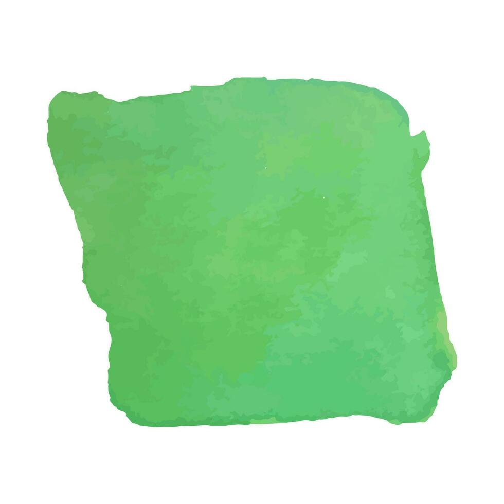 Abstract watercolor hand drawn texture, isolated on white background, green watercolor texture backdrop good for christmas design vector
