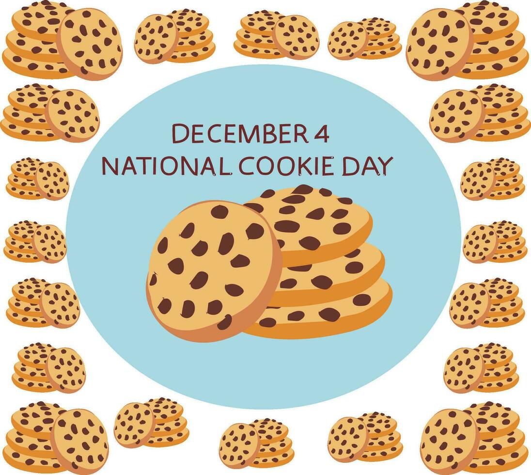 National Cookie Day Vector 35057584 Vector Art At Vecteezy