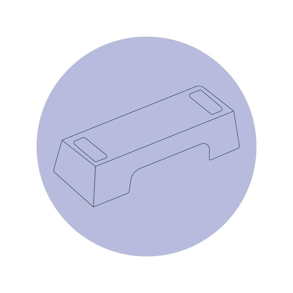 Step platform icon vector