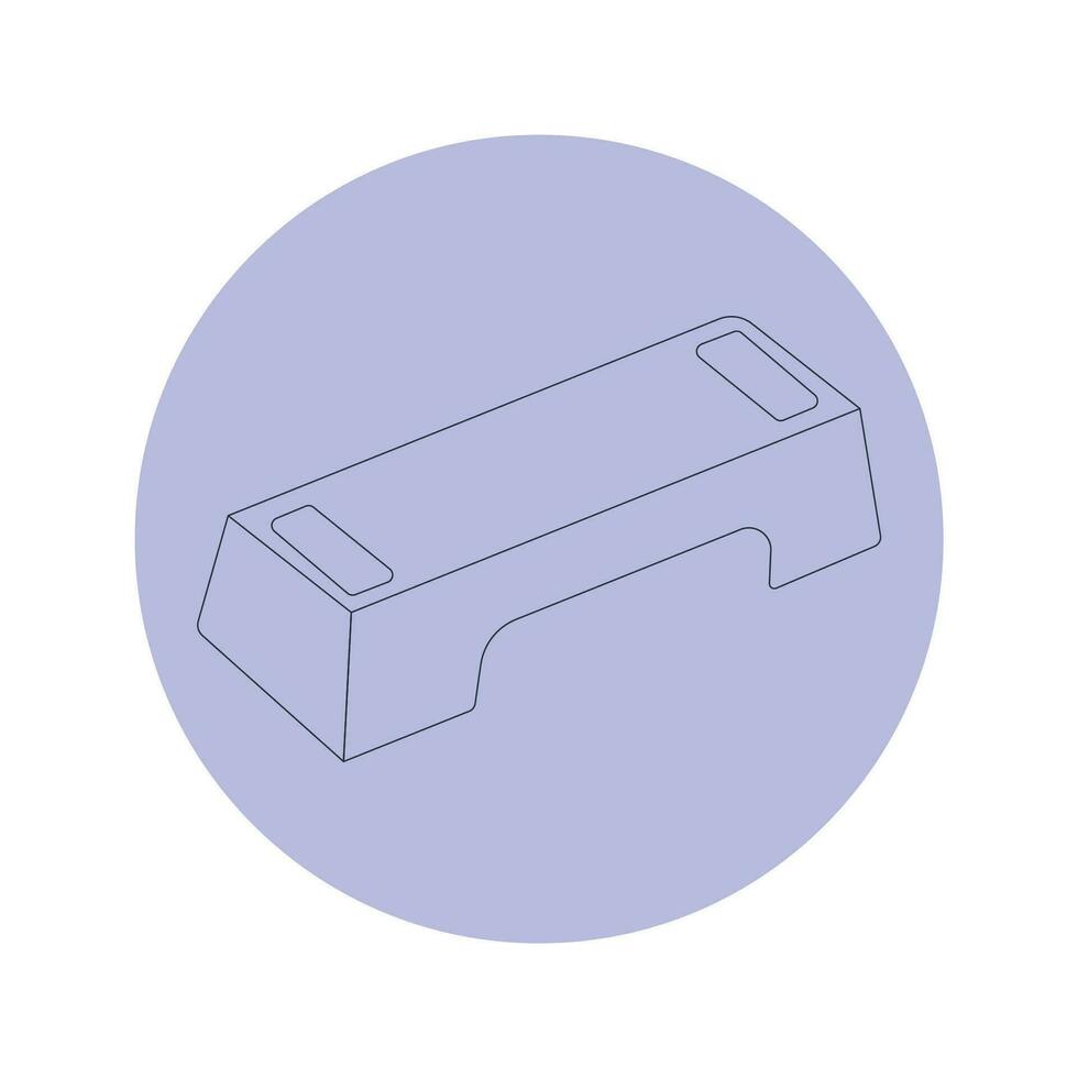 Step platform icon vector