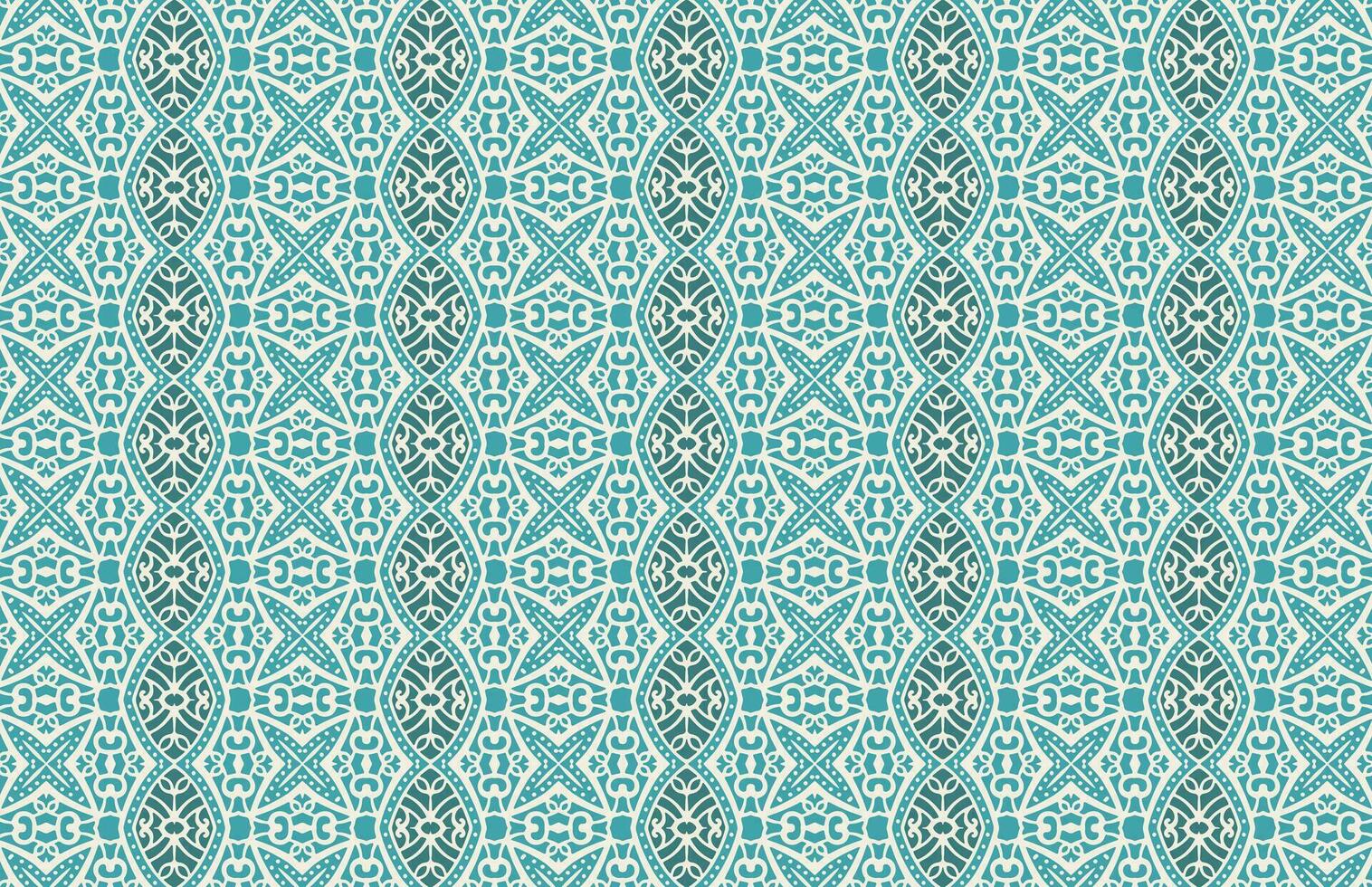 Traditional Arabic fabric design pattern vector