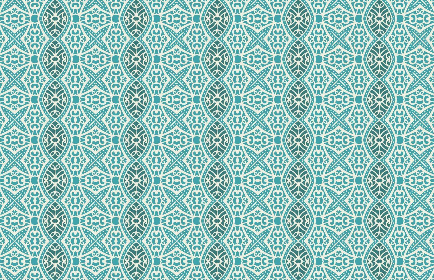 Traditional Arabic fabric design pattern vector