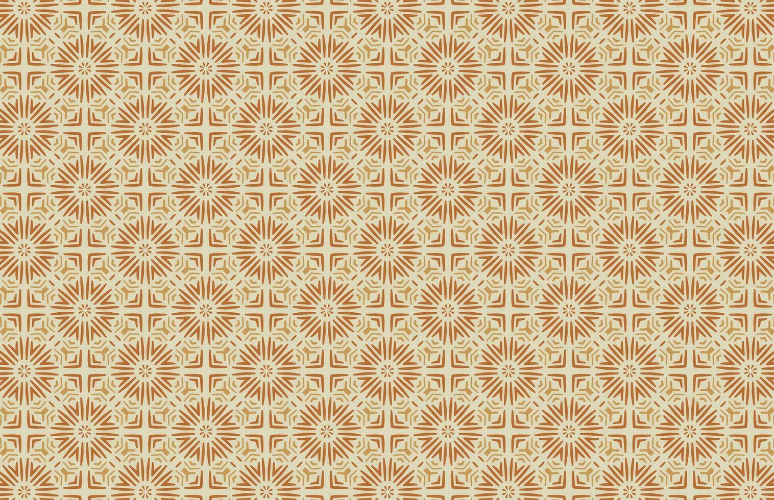 Brown traditional fabric design pattern vector