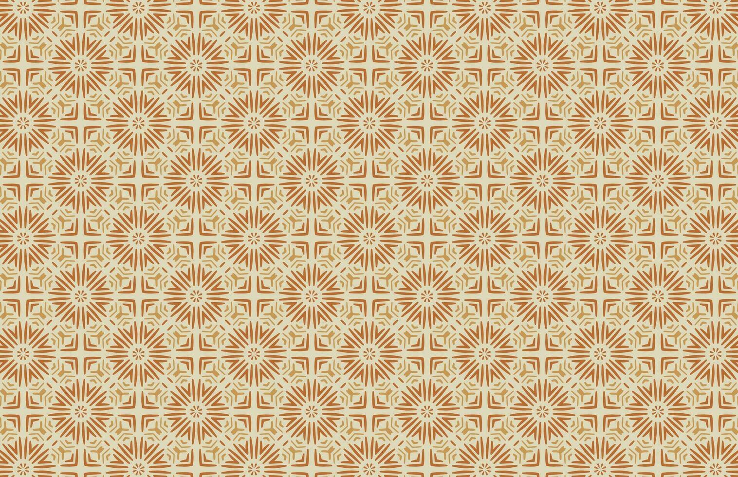 Brown traditional fabric design pattern vector