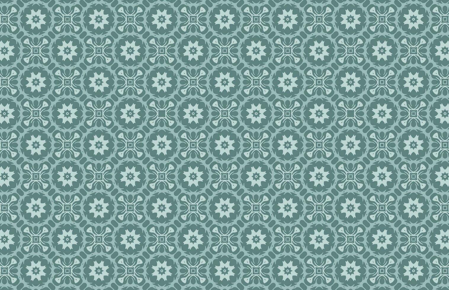 Blue floral fabric design pattern vector