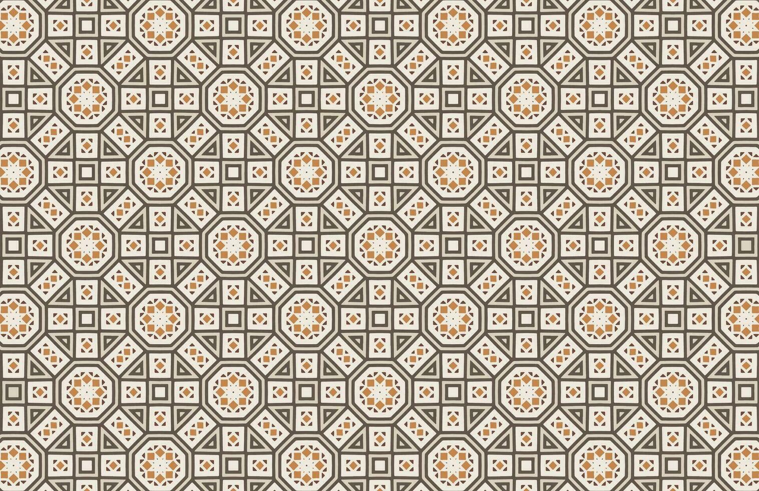 Islamic traditional tile design pattern vector