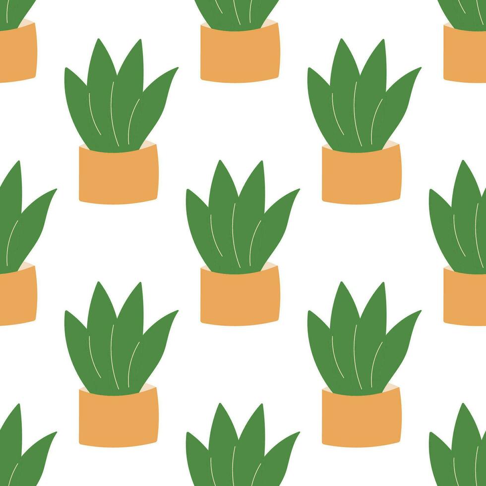 plant pot home green eco bio leaves vector