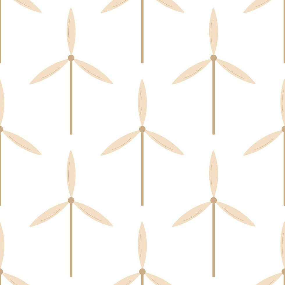 wind generator saving green eco pattern textile vector