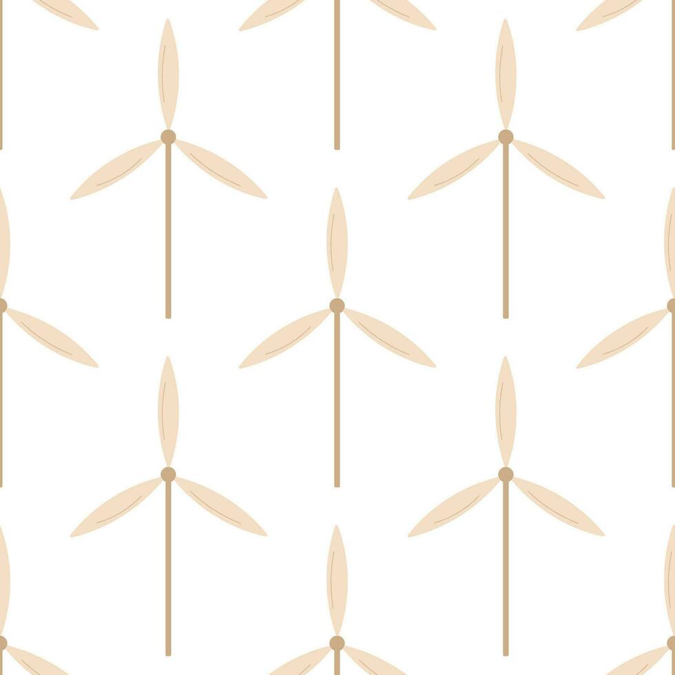 wind generator saving green eco pattern textile vector