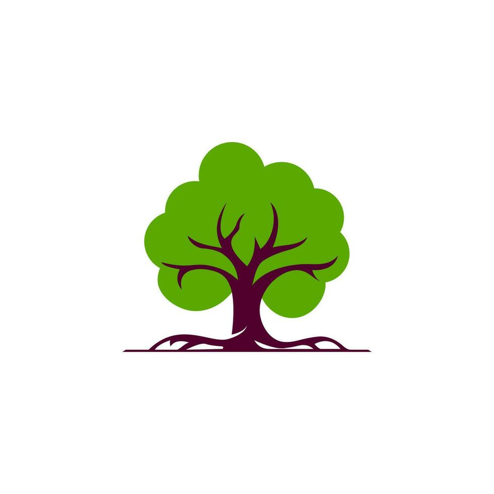 Oak Tree Logo Template vector