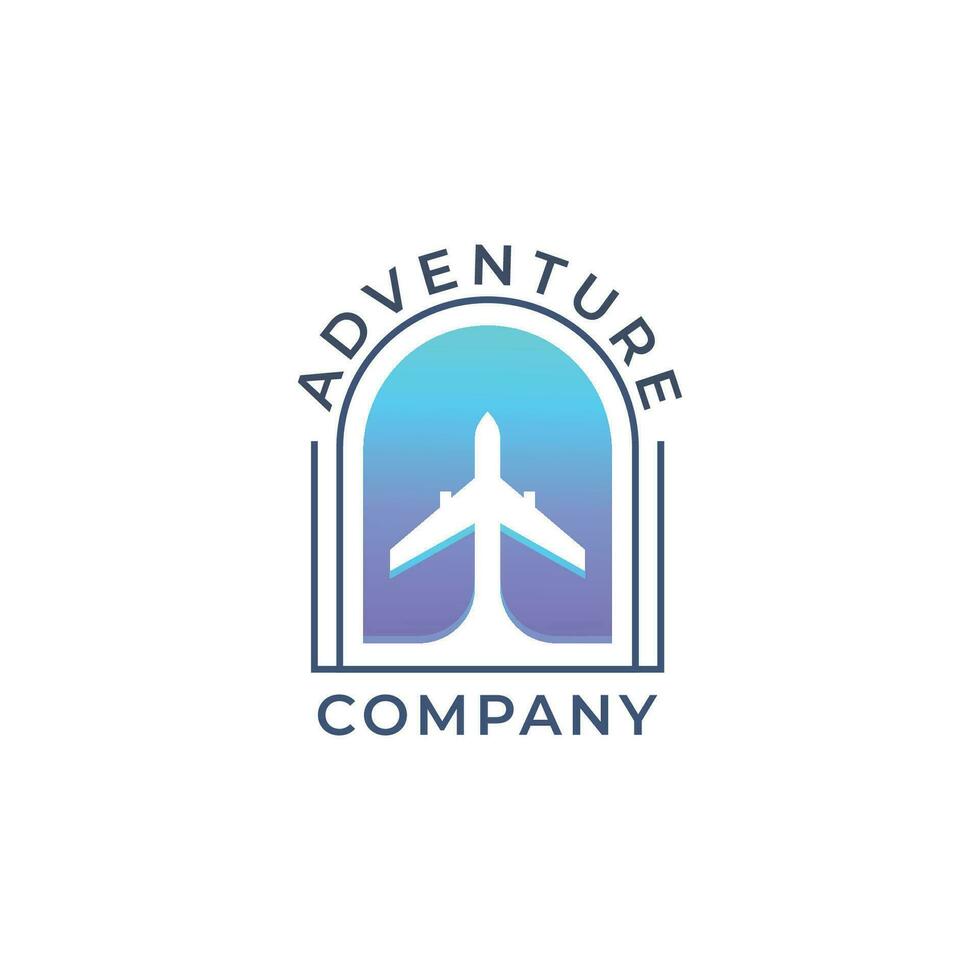 Travel logo template vector