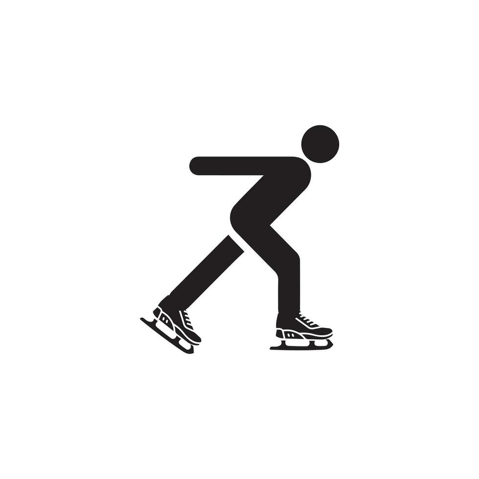 hielo Patinaje icono en diferente estilo vector ilustración. hielo patines glifo icono diseñado en completado, describir, línea y carrera estilo lata ser usado para web, móvil, ui