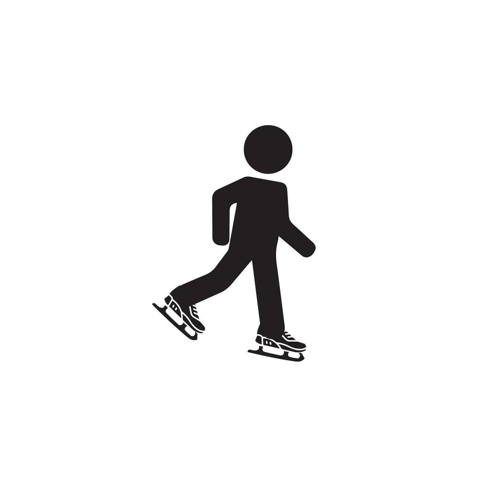 hielo Patinaje icono en diferente estilo vector ilustración. hielo patines glifo icono diseñado en completado, describir, línea y carrera estilo lata ser usado para web, móvil, ui