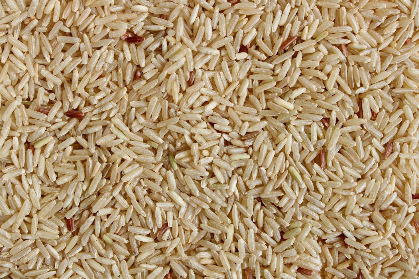 Brown Rice Grains Background photo