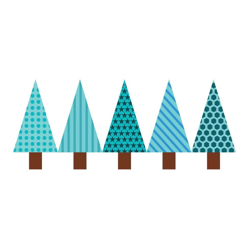 christmas pine trees icon vector illustration. Fir tree icons set. Flat illustration of fir tree vector icons for web design. Element of winter, snowy, and christmas