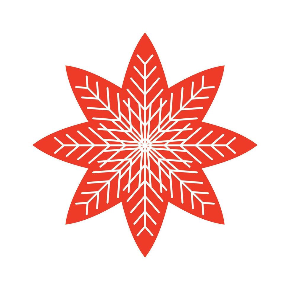 Snowflakes icon. Flat color design. Vector illustration. EPS 10. Winter design elements for design purposes for Christmas, New Year, snow, etc.