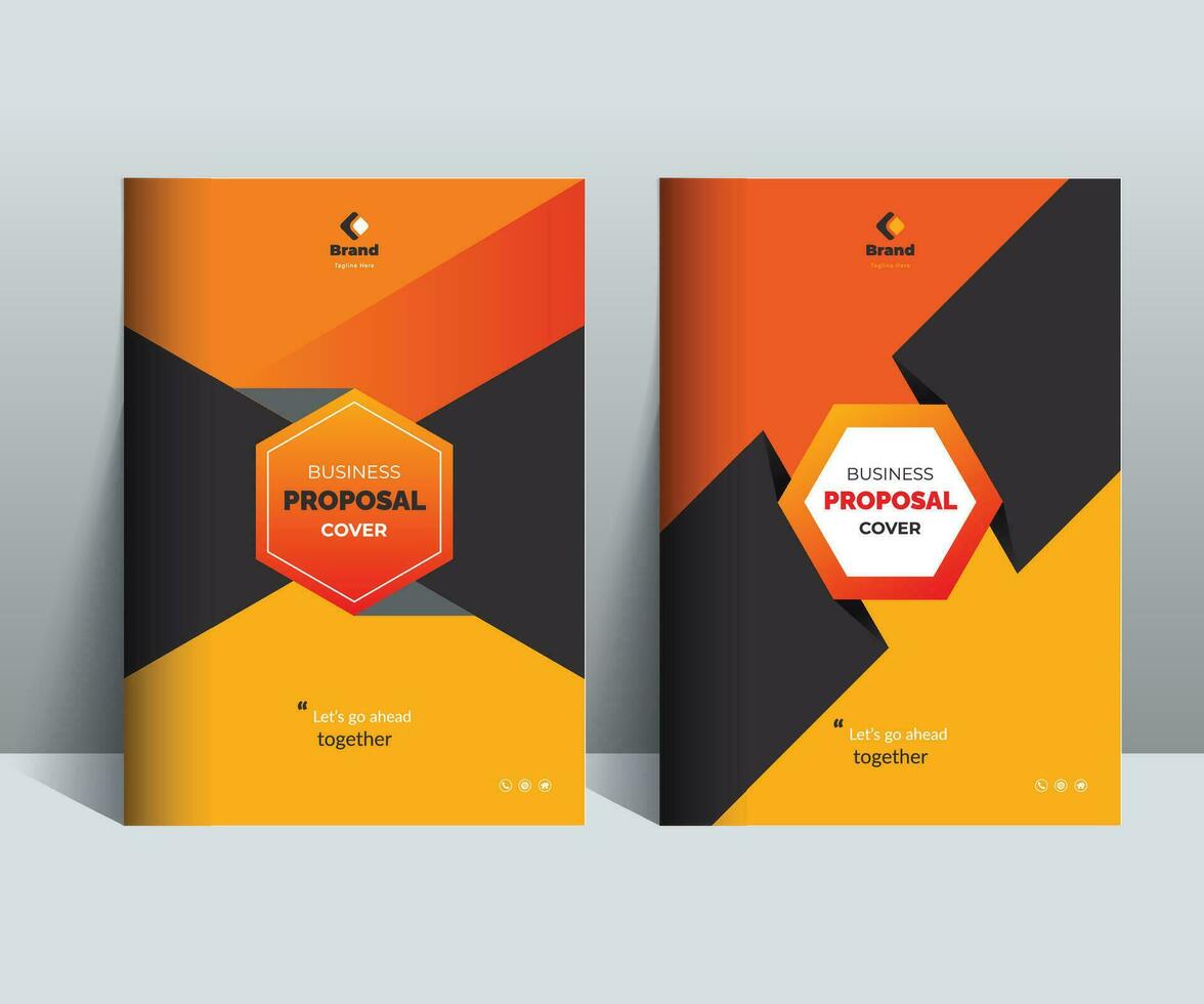 Business Proposal Catalog Cover Design Template Concepts vector