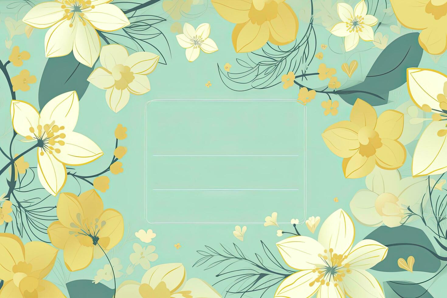 AI generated Spring Floral Delight Sale Banner photo