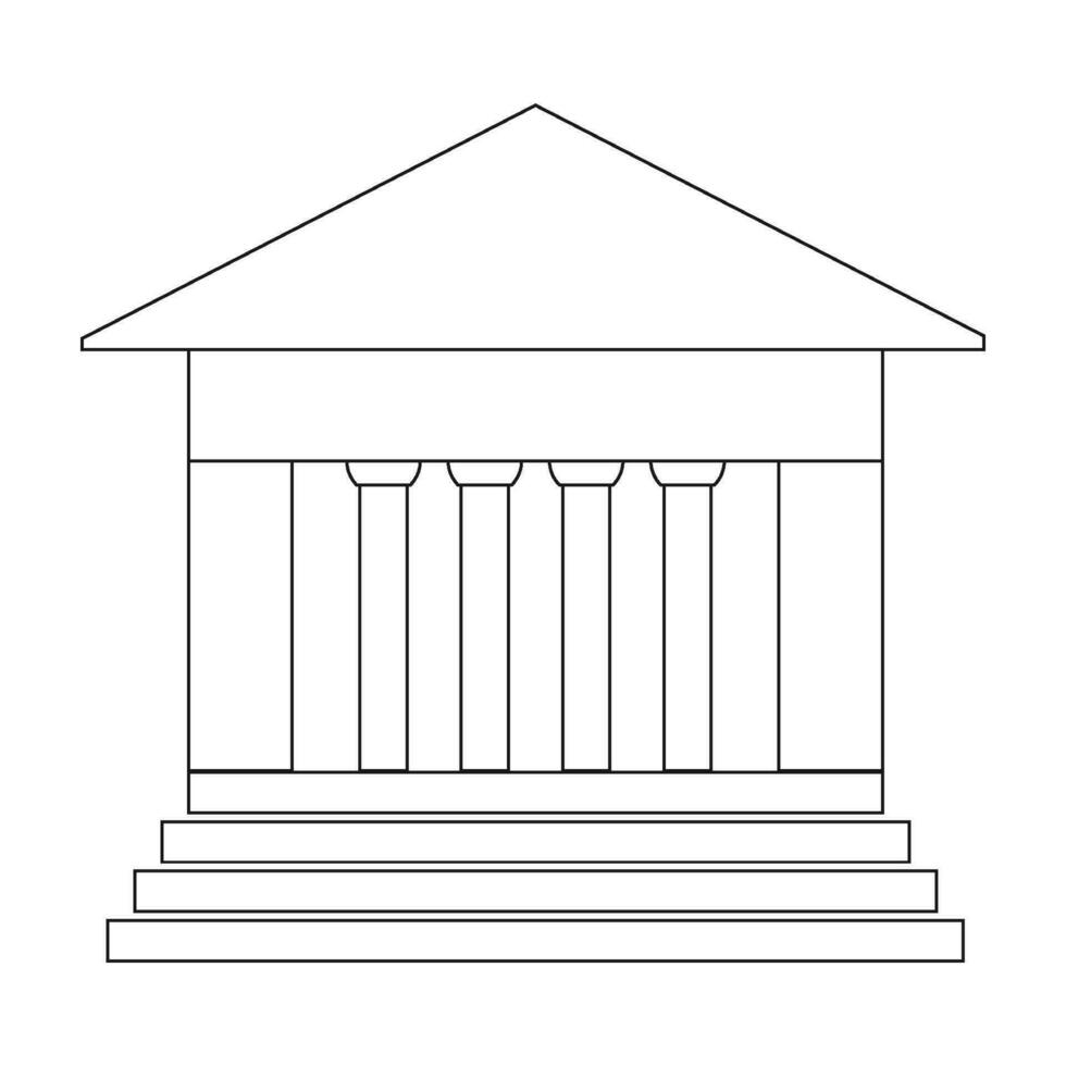 Museum icon vector