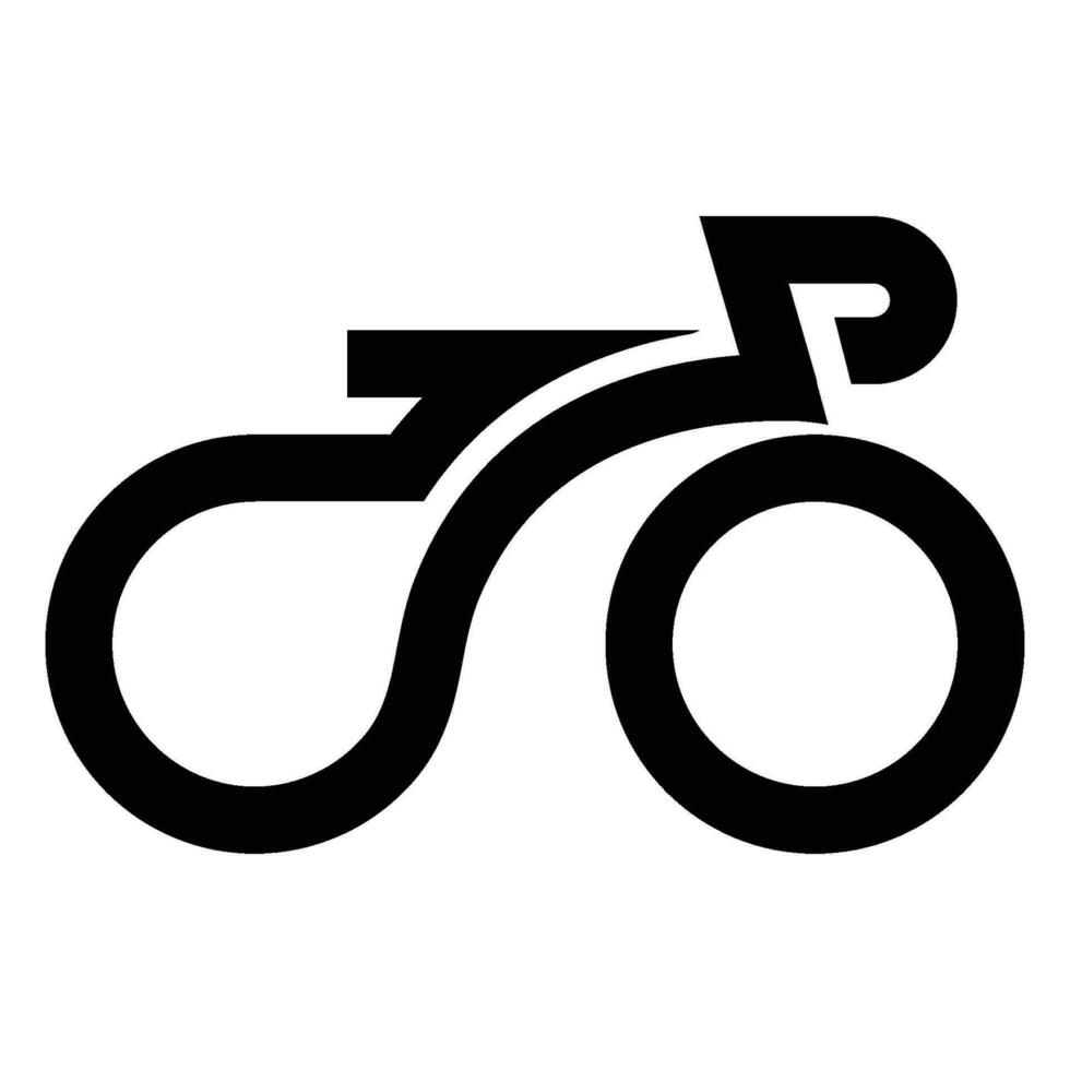 bicicleta icono vector logo