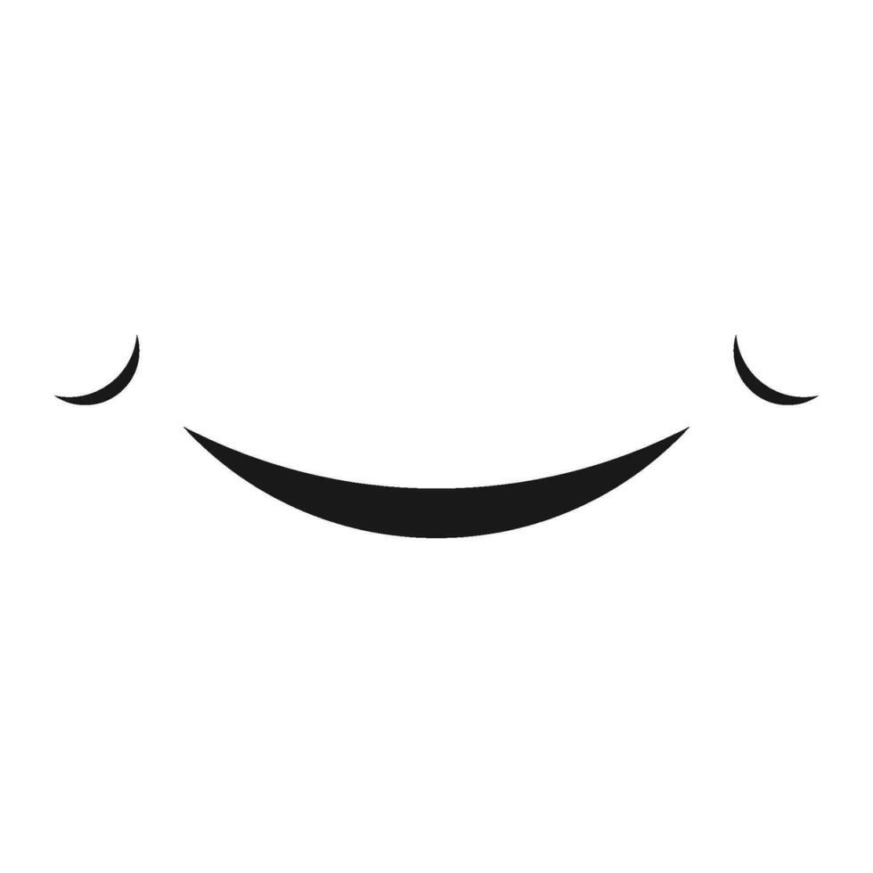 Smile happy face vector