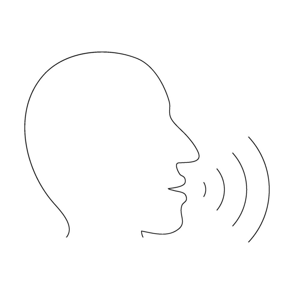 Person talking icon  vector i