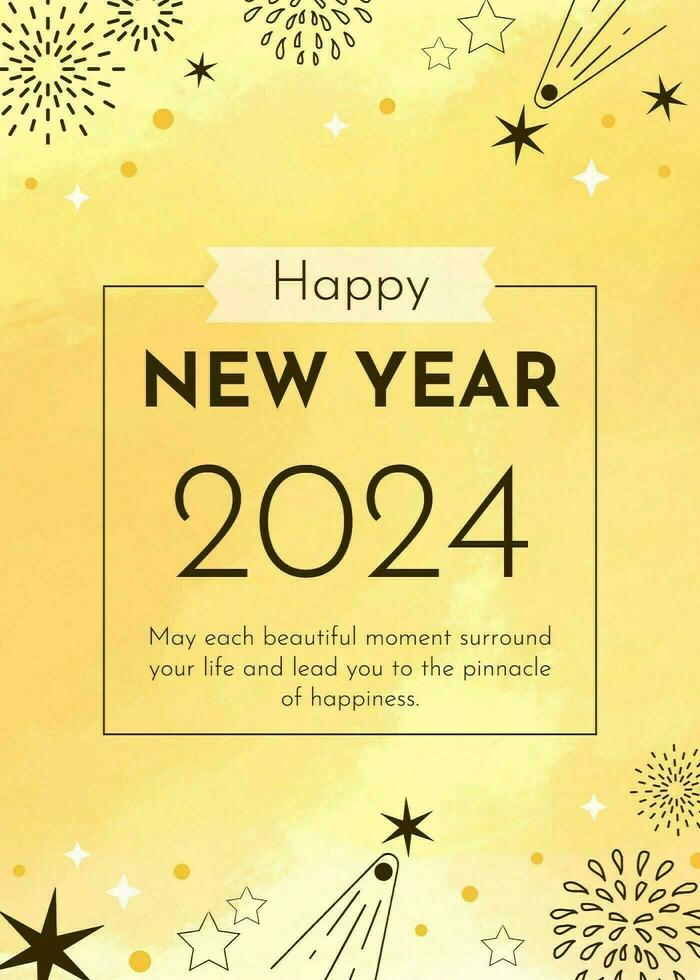 New Year Greeting Card template