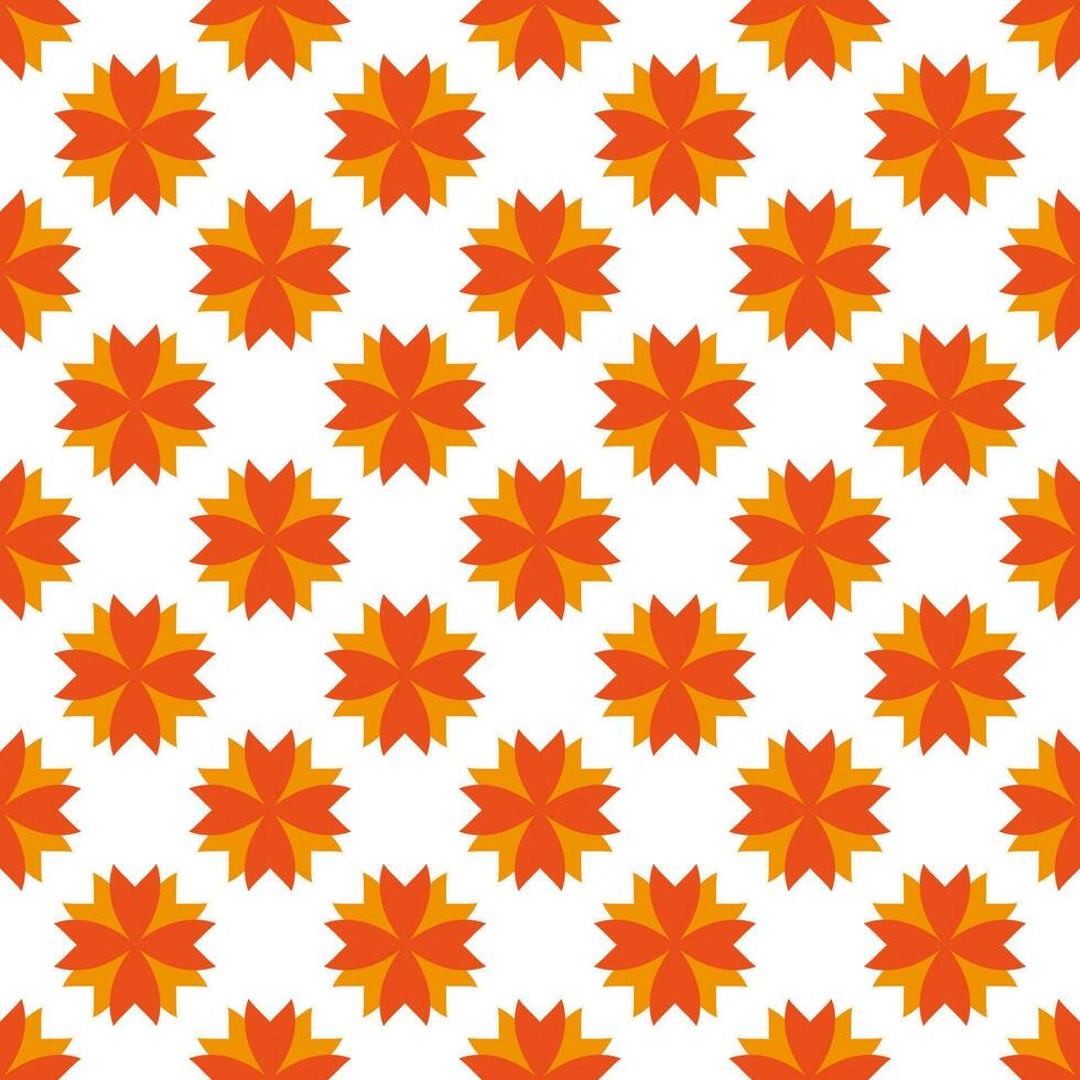Botanical flower pattern. Seamless nature vector