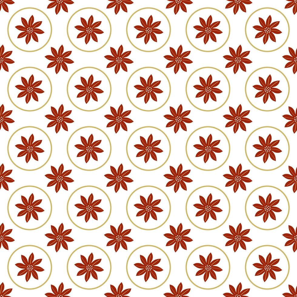 Botanical flower pattern. Seamless nature vector