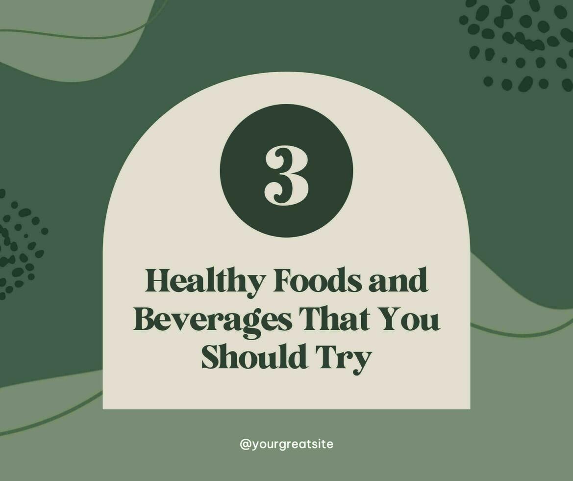 green healthy F&B carrousel facebook post template