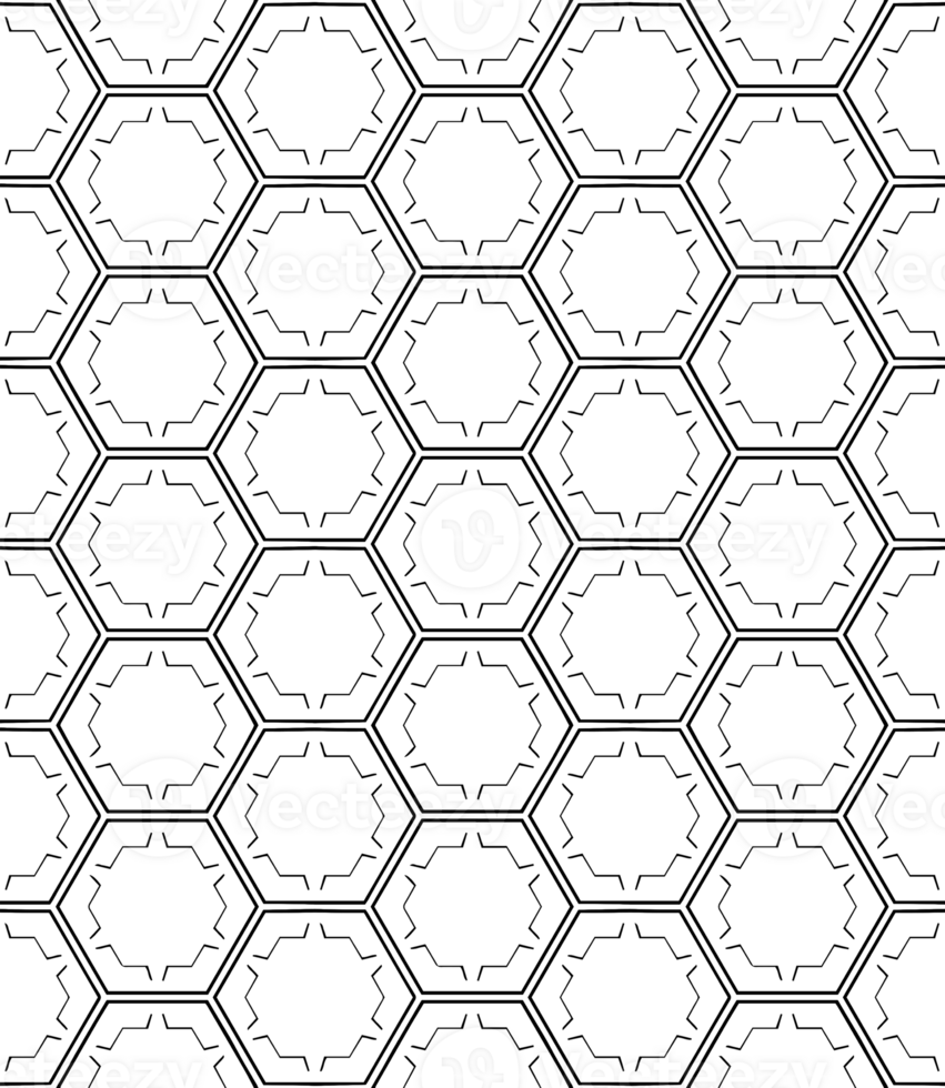 Black seamless abstract pattern. Overlay for background and backdrop. Ornamental design. PNG graphic illustration with transparent background.