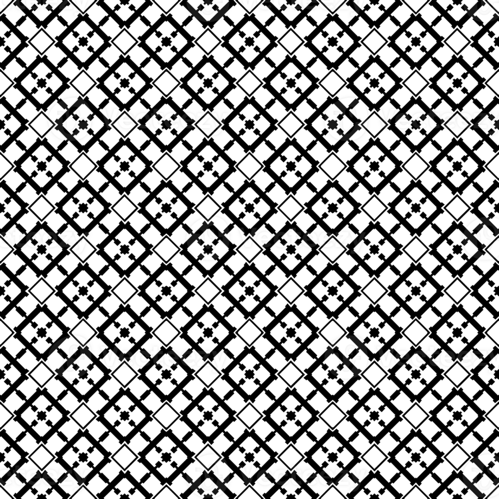 Black seamless abstract pattern. Overlay for background and backdrop. Ornamental design. PNG graphic illustration with transparent background.