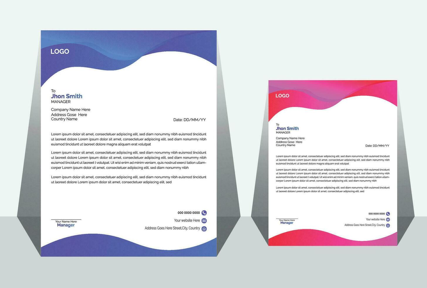 business Company Letterhead vector