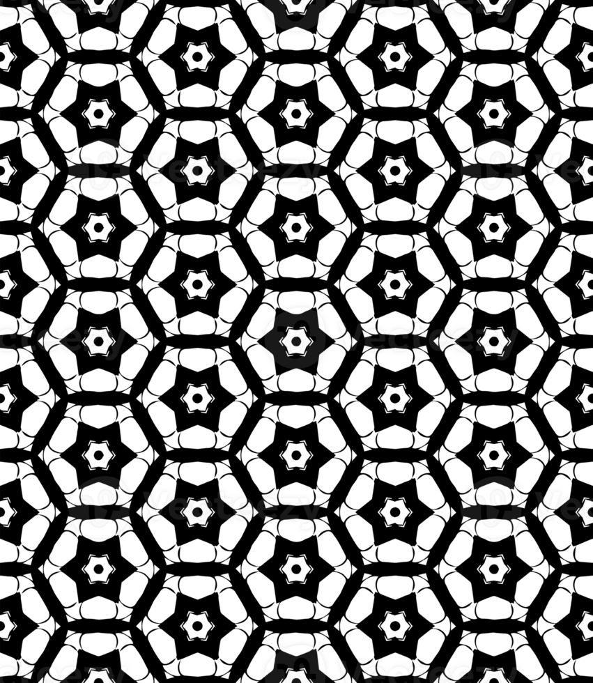 Black seamless abstract pattern. Overlay for background and backdrop. Ornamental design. PNG graphic illustration with transparent background.