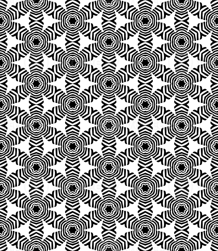 Black seamless abstract pattern. Overlay for background and backdrop. Ornamental design. PNG graphic illustration with transparent background.
