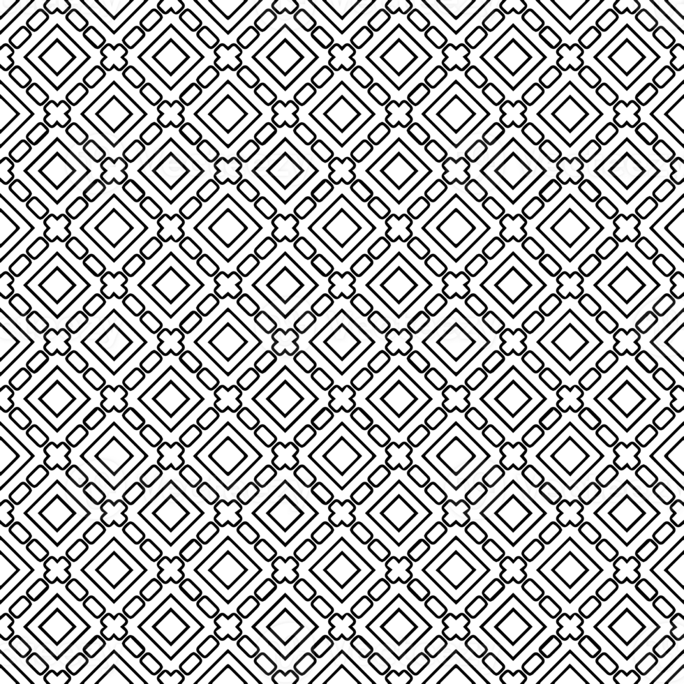 Black seamless abstract pattern. Overlay for background and backdrop. Ornamental design. PNG graphic illustration with transparent background.