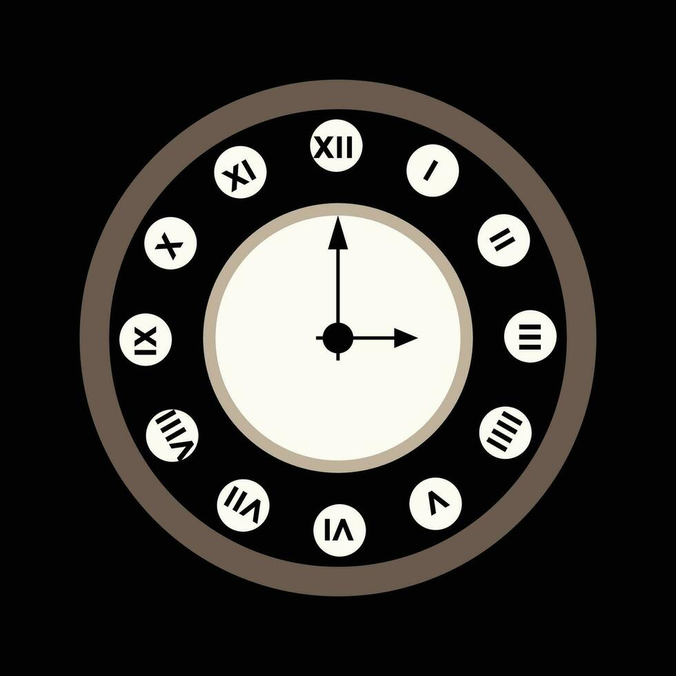 Clock Timer Vector design element.