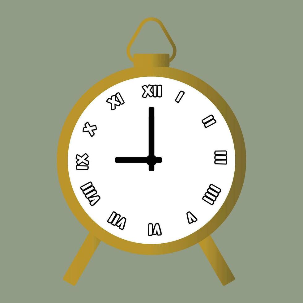 Time And Clock Vector Illustration.