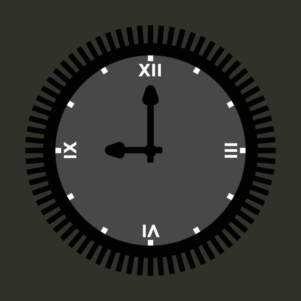 Time And Clock Vector Illustration.