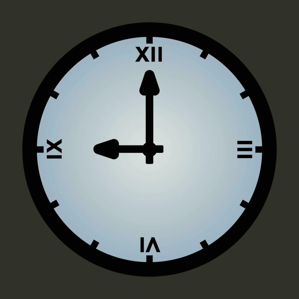 hora y reloj vector ilustración.