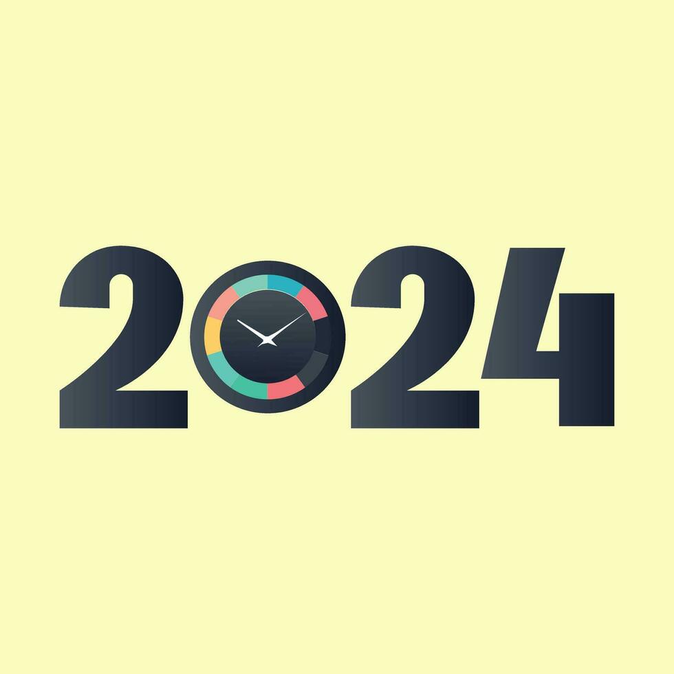 2024 logo diseño propuesta presentando un creativo moderno estilo vector