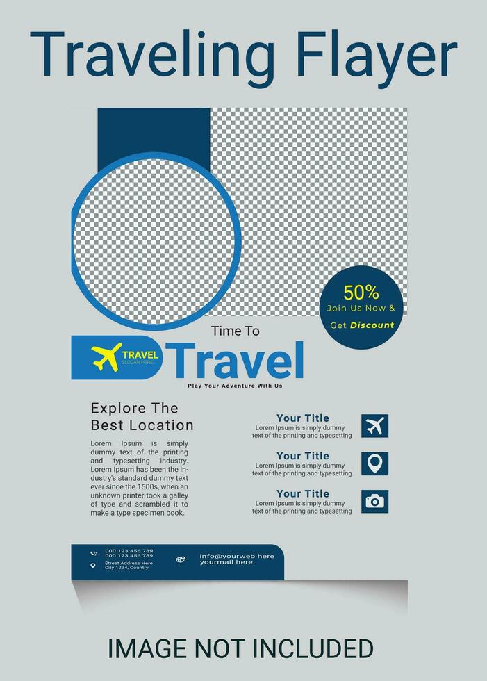 creative travel agency design suitable for baner,poster,social media post,flayer vector