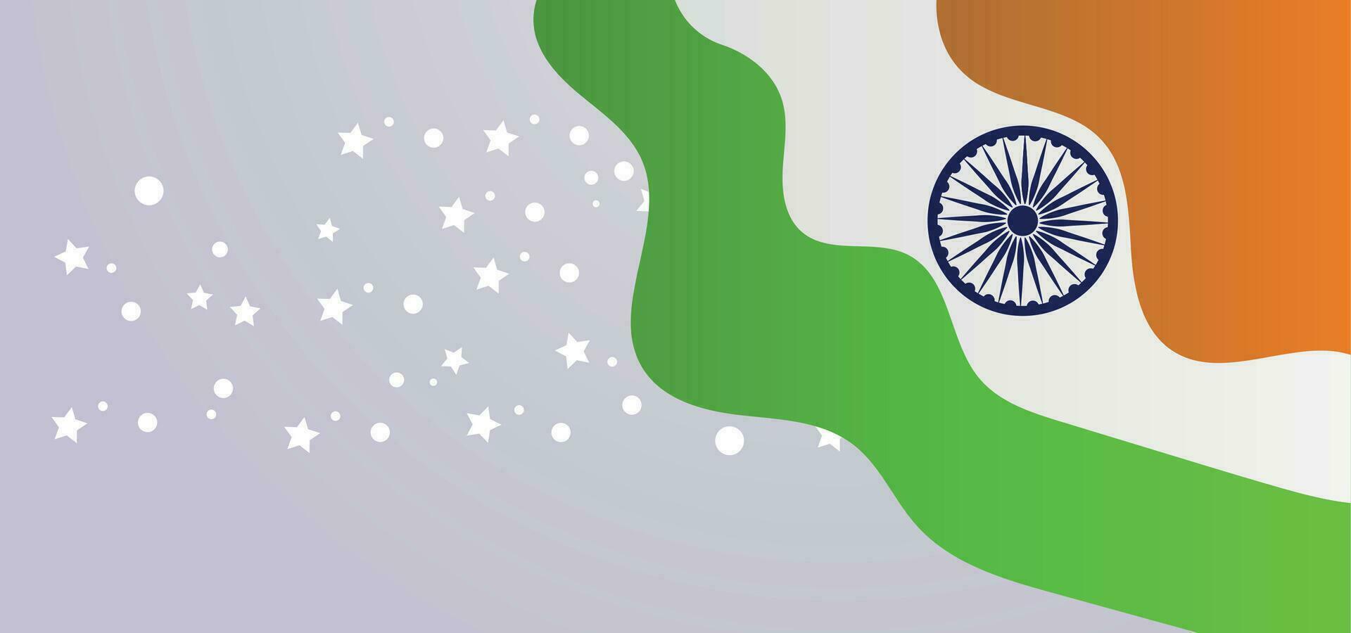 indian independence day background vector
