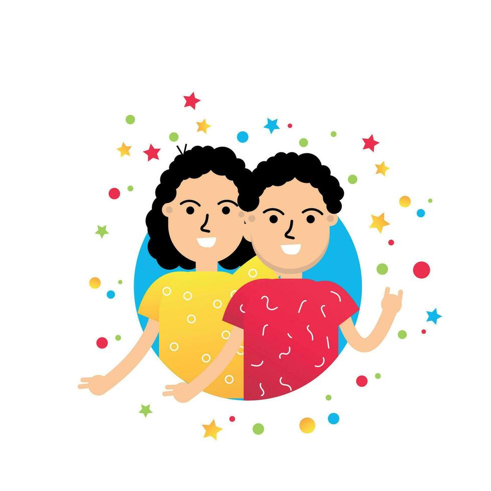happy people illustration vector