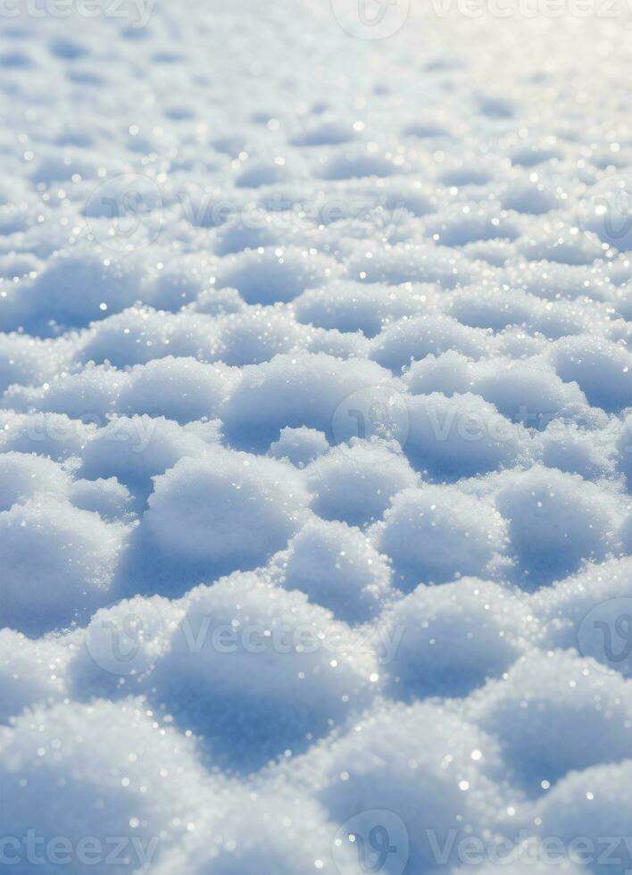 AI generated Snow texture background photo