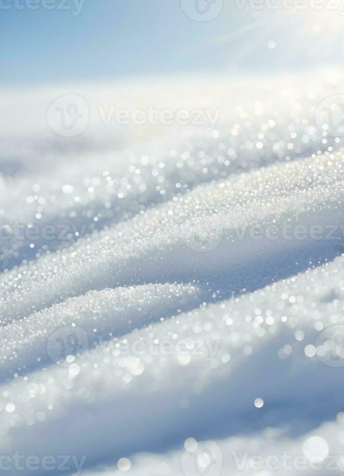 AI generated Snow texture background photo