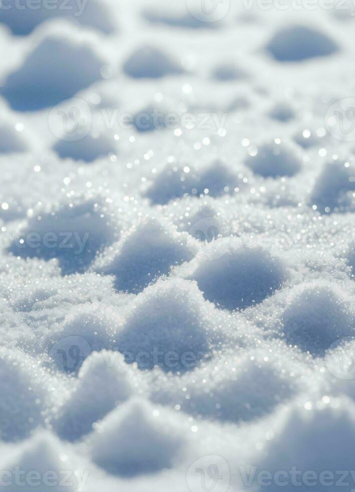 AI generated Snow texture background photo