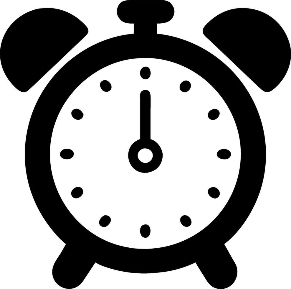 an alarm clock icon vector