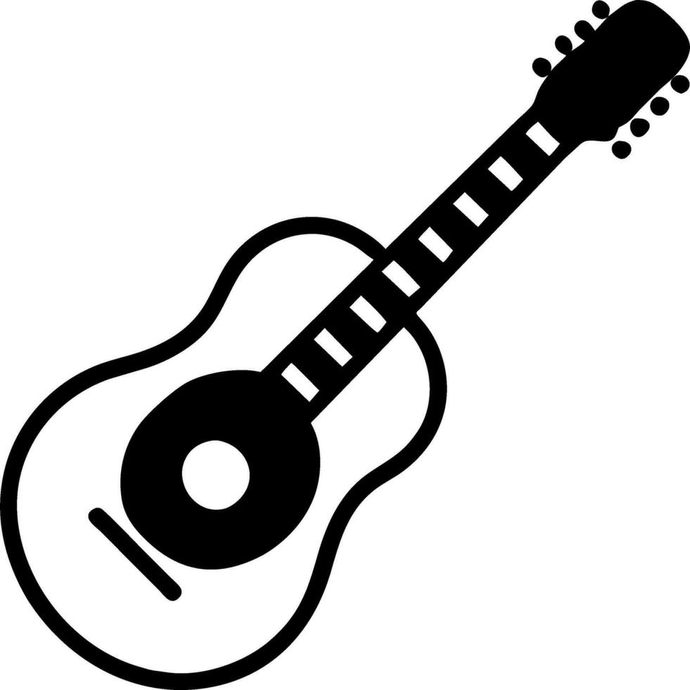 a guitar icon vector